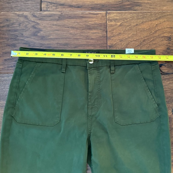 Jen7 by 7 For All Mankind NWT Military Ankle Skinny Jeans Olive 14 - Picture 4 of 10